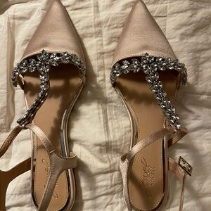 Badgley Mischka Jewel T-Strap Flats